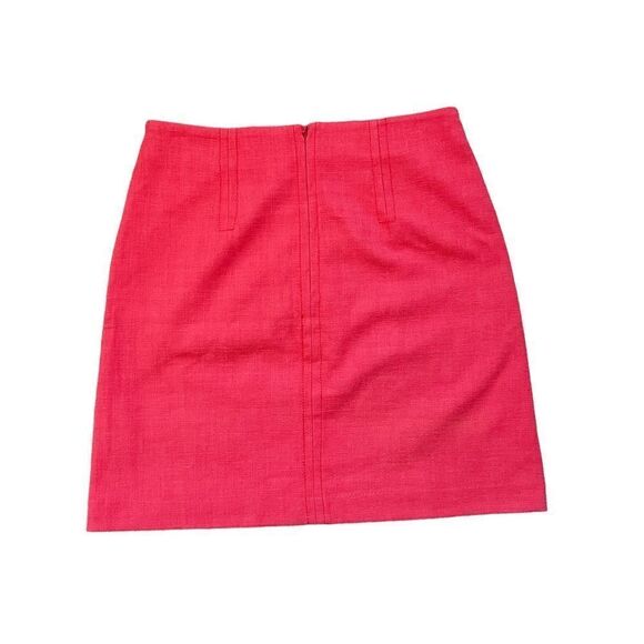 Loft Women's Cotton Blend‎ Orange Mini Skirt 2 - Picture 2 of 7